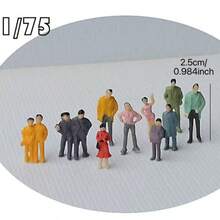 20pcs Miniature Colorful 1:50 Scale Figures - Typical People, Made Of ABS Plastic, For Making Landscape, Railway, Architecture And Theater Miniature Patterns (2.5cm Is The Small Size) - Multicolor - View 15