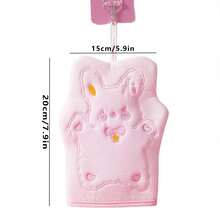 1pc Rabbit Shaped Exfoliating Bath Gloves, Cute Pattern Bathing Scrub Mitt - Multicolor - View 4