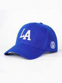 1pc Embroidered LA Faux Fur Snapback Cap, Adjustable Outdoor Sun Protection Casual Hat Suitable For Spring/Autumn Travel, Beach, Unisex Y2K Style Cap - Baseball Cap - View 29