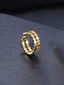 1 Set Adjustable Honeycomb Bracelet And Ring Set - Multicolor - View 10