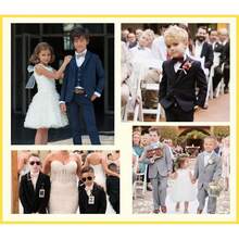 Boys 5-Piece Formal Suit Set - Slim Fit Kids Ring Bearer Dress Clothes - 格林湖 - 查看 7