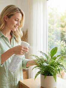 1个200毫升镶钻细雾喷雾瓶，奢华闪亮风格，简约圆柱形，适用于化妆品、家居清洁、头发护理、消毒、浇花等。 - 彩色 - 查看 8