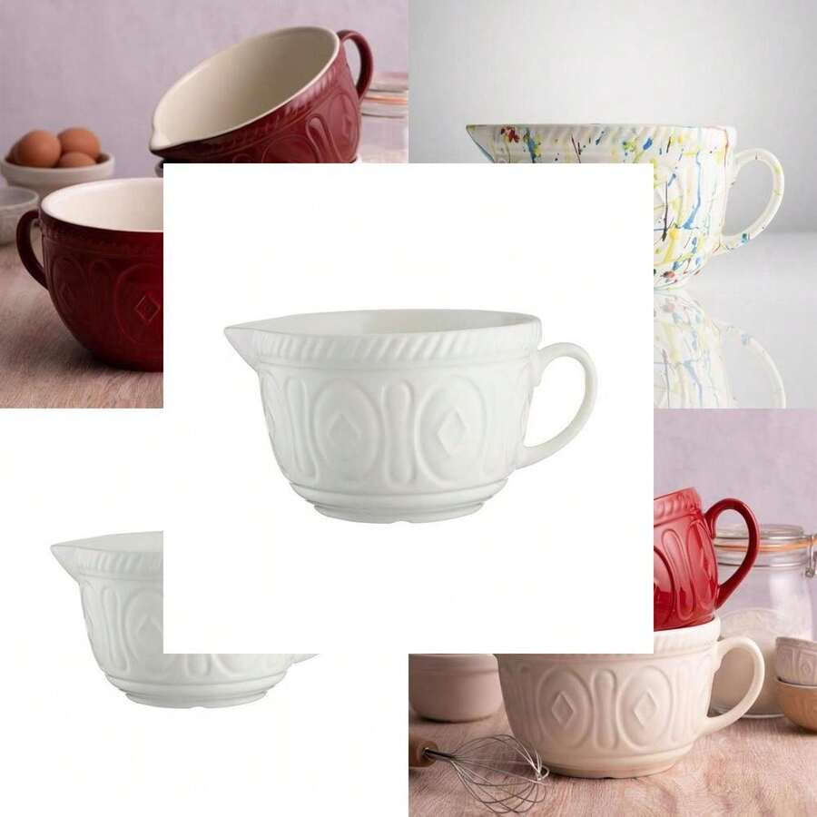 Mason Cash Color Mix 2 Qt Batter Bowl | Cream - Mặc định - Xem 1