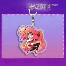Random Style - Cartoon Hell Hotel Acrylic Keychain, Fashionable Cartoon Collection, Valentine's Day Gift - Multicolor - View 2