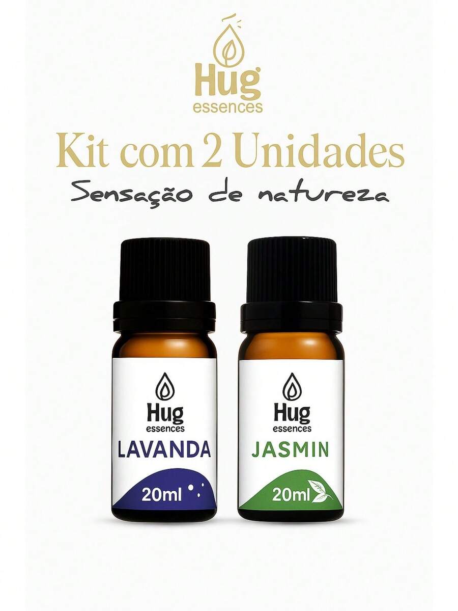 Kit Essências Aromatizantes 20ml | Para Umidificador,Difusor de Ambientes e Ar Hidrossoluveis - KIT COM 2 - Visão 1