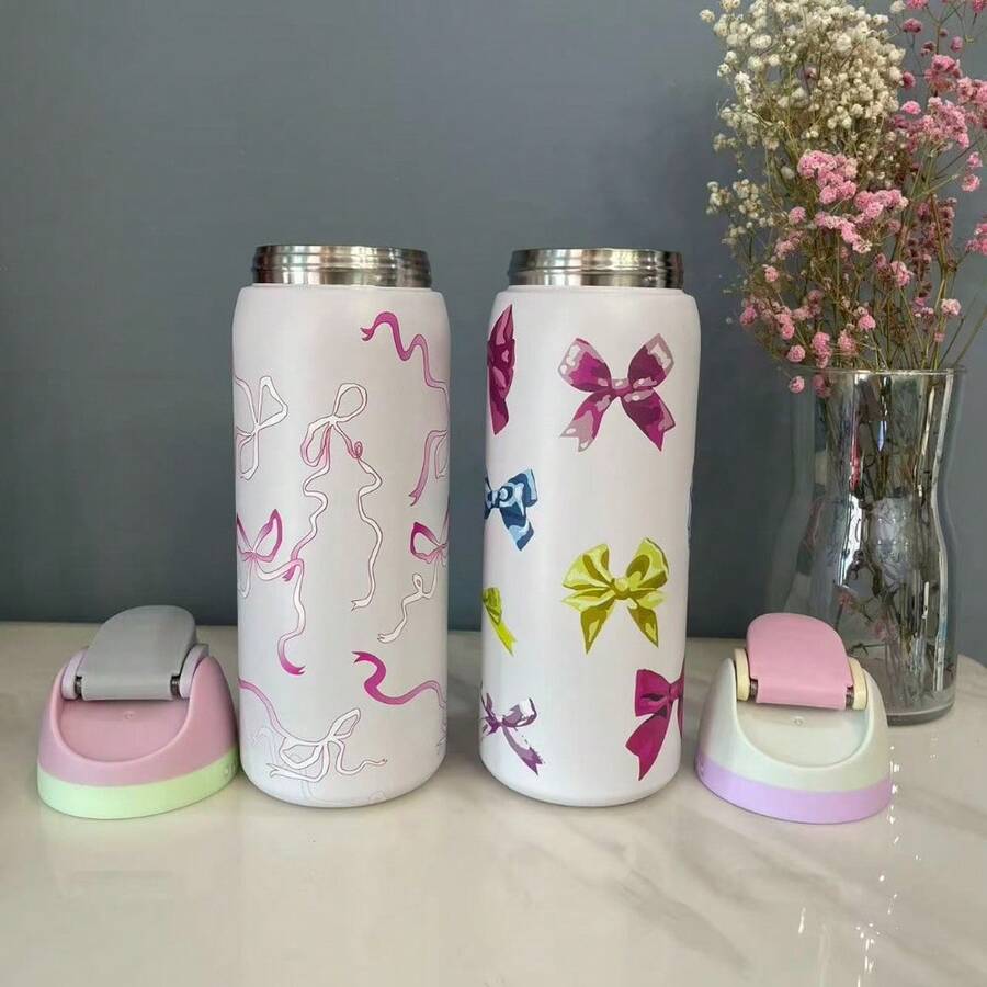 32 Oz Outdoor Sports Water Cup Water Bottle Stainless Steel Vacuumowala Insulated Cup With Lid And Straw Suitable For Water, Iced Tea Or Coffee. - Nhiều màu - Xem 1