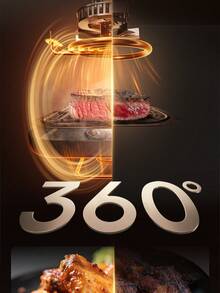 Freidora de aire Dreame, con ventana de visualización, capacidad de 7.6L, tecnología de calentamiento Dual Vortex™ + inyección de vapor, cocción rápida, 8 preajustes, cocción saludable sin aceite para toda la familia, control táctil LED, botón +1 minuto, potencia de 2800W. Tema navideño de cocina, suministros de cocina, freidora de aire - Ver 8