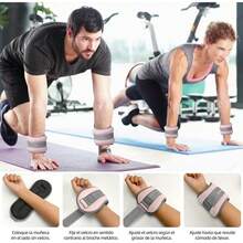 Polainas Para Tobillo, 2 Pcs Pesas Para Tobillos, Polainas para Muñecas, Pesas Para Muñecas y Tobillos Ajustables, Ankle Weights para Ara Ejercicio, Correrr, Caminar, Footing, Pilates - Negro - Ver 5