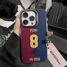 Fast EU Shipping (DE & ES)  Protective Case For IPhone17  S22-S26  Pedri GAVI F. DE JONG Barcelona Football Case For  A06 A05S A15 A16 A05 A71 A53 A14 A13 A12 A11 A03S A03 A02 A33 A34 A50 A32 A23 A20S A52 A51 Fashion Plating Metal Cool Creative  Brand Soft Silicone Case - 銀色 - 查看 10