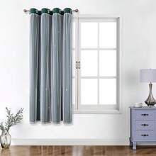 1pc Star Hollow Window Curtain, Polyester Lace Star Sheer Curtain, Room Darkening Curtain, Princess Style Double Layer Blackout Curtain - Dark Green - View 14