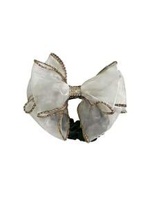 1/3pcs Shiny Rhinestone Mesh Bow Hair Scrunchies - Elegant High Elasticity Non-Slip Hair Accessories, Suitable For Women And Girls, Ideal For Autumn Parties, Travel, Dates, Daily Wear And Holiday Gifts - Multicolor - View 9