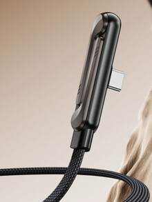 240W Super Fast Charging Retractable 2-In-1 Charging Cable With Phone Holder, Suitable For Gaming, Office, Car Travel, Compatible With Type-C Devices, Black Compatible With IPhone 17, 17 Pro Max, 16, 16 Plus, 16 Pro, 16 Pro Max,Compatible With Redmi, Compatible With OnePlus Charger - Black - View 7