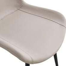 Dining Table & Chair Sets - Brown+Black + Warm Grey + Glass+Metal + PU Leather + Seats 4 - View 8