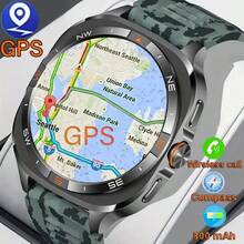 SENBONO 2026 新款 1.46 英寸 GPS 智能手表，支持无线通话同步、短信提醒、GPS L1+L5 双频定位、指南针、海拔高度、气压显示、3D 动态表盘、800mAh 大容量电池，内置 100 多种运动模式，适用于 iOS 和安卓手机，男女户外运动爱好者均可佩戴。 - 黑色 - 查看 13