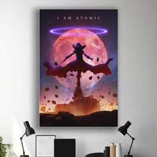 Framed  I Am Atomic Poster The Eminence In Shadow Canvas Painting Picture For Home Wall Decor - Đóng khung - Xem 3