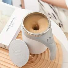 Rechargeable Magnetic Self Stirring Mug Stainless Steel Auto Mixing Coffee Cup Electric Lazy Travel Tumbler With Lid 400ml Protein Shaker Bottle For Coffee Tea Hot Chocolate Cocoa Milk Protein Powder Office Home Gym Car Camping Christmas Birthday Gift Men Women Dad Mom - 彩色 - 查看 10