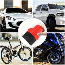 Car Tire Shine Applicator Sponge, High-Density Waxing Pad, Ergonomic Curved Grip Tire Dressing Sponge With Cover - A - View 4