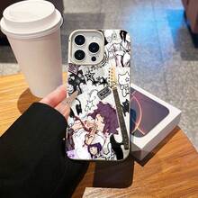 Estuche para teléfono con patrón de panda de estrella de rock para  17,  16 Pro Max,  15 Pro Max,  13 y  12, resistente al agua, a los golpes y a las caídas. Un gran regalo para familiares, amigos, seres queridos, novios, novias y para el día de San Valentín. - Blanco - Ver 2