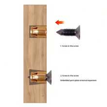 50/80pcs Reusable Hinge Extension Inserts - Sturdy Metal Furniture Connectors, Seamless Design, Golden-Plated - Multicolor - View 4