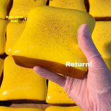 1个超柔软黄油吐司造型捏捏乐减压玩具 - 生日、节日、圣诞节、万圣节的完美礼物 - 彩色 - 查看 6