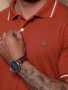 Kit Of 2 High Quality Polo Shirts 100% Cotton Men's Basic T-Shirt Autumn Spring Spring/Autumn Summer Winter All Spring/Summer Autumn/Winter Spring/Summer/Autumn Regular Fit Christmas Thanksgiving Valentine's Day Pride Month Teacher's Day Father's Day Polo Shirt - 土與玉 - 查看 3