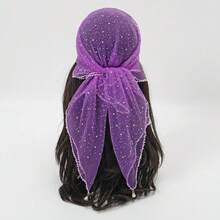 1条春季畅销新款75厘米方形丝巾，百搭时尚头巾，装饰丝巾，时尚百搭 - 彩色 - 查看 14