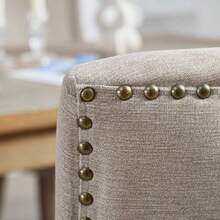 2 Dining Chairs, Polyurethane Seat, Rattan Backrest, Living Room Chair, Bedroom Chair