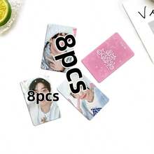 8 piezas Tarjetas de fotos de álbum de la serie de celebridades, tarjetas de fotos LOMO de doble cara, tarjetas de colección de fans, regalos de fans - Multicolor - Ver 3
