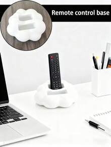 1个现代简约黑白遥控器收纳盒，顶部软垫设计，可放置电视、DVD、蓝光播放器、音响系统、游戏机，节省空间，兼具装饰和收纳功能。 - 彩色 - 查看 3