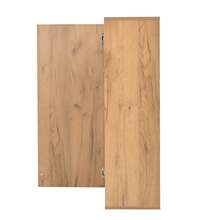 Living Room TV Wall Unit With Cabinet (Complete Set, 2), Media Wall Includes A TV Cover And Shelf, TV Unit With Flexible Length Up To 265 Cm, Vertical And Wall-Mounted, For TVs Up To 120", Wood + Black - Khaki - View 8