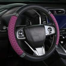 Bling Soft Leather Car Steering Wheel Cover Non-Slip Heat And Cold Protector - Multicolor - View 12