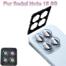 Camera Lens Protector Film, Compatible With Redmi Note 15 4G/15 5G/15 Pro 4G/15 Pro 5G/15 Pro+, Metal Tempered Lens Protector Film, Lens Protector Sticker, Lens Protector Pad, Camera Lens Protector Film | 9H Tempered Glass, Scratch-Resistant, Bubble-Free, Easy To Install, Compatible With Phone Case Design, Durable Phone Accessory - Multicolor - View 22