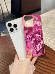 Funda para teléfono con diseño de fiesta en rosa neón, compatible con  17,  16 Pro Max,  15 Pro Max,  13 y  12. Esta moderna funda le da un toque divertido a tu teléfono y ofrece una excelente protección. Es perfecta para los amantes de las fiestas y un regalo único para amigos y ocasiones especiales. - Rosa - Ver 3