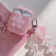 3D立体花朵造型保护壳，兼容苹果手机，防刮防摔。 - 淺粉色 - 查看 12