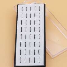 40pcs Minimalist Stainless Steel Black Nose Rings - Black - View 4
