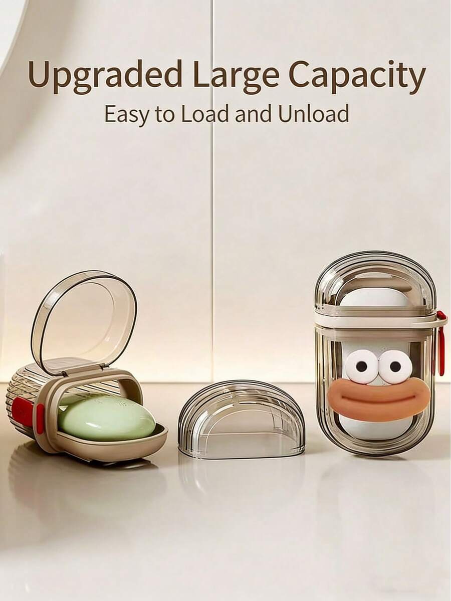 这款透明旅行皂碟配有可拆卸沥水层，防止漏水。这款便携式皂盒适合旅行、露营和健身房使用，方便携带。 - 彩色 - 查看 1