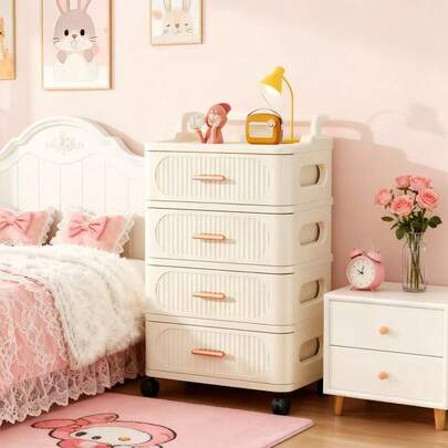 1 pieza Gabinete de almacenamiento con carrito, 35/45cm de ancho, gran capacidad de espacio de almacenamiento, diseño de empuje de manija, diseño de cajón, gabinete móvil multifuncional para dormitorio, cocina, sala de estar, oficina en casa, organización ahorradora de espacio, construcción con cajones de deslizamiento suave, acabado moderno y elegante, ideal para uso en encimera y piso, solución de almacenamiento diario perfecta