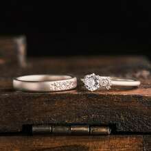 1pc Snowflake Stamp Ring, Versatile And Stylish, Suitable As A Couple Ring Or Index Finger Ring, Simple And Unique For Autumn And Winter - Silver - View 4