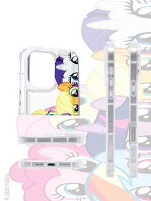 MY LITTLE PONY 1个装奢华可爱小马宝莉主题气垫透明手机壳，官方授权产品，兼容 16/16 Pro/16 Plus/16 Pro Max、17/17 Pro/17 Pro Max、15/15 Pro/15 Plus/15 Pro Max、14/14 Plus/14 Pro Max、13/13 Pro/13 Pro Max、12/11/X/XR/XS Max、Galaxy S25 Ultra、S24 FE、S23 Plus、S22、S21、S20 FE，圣诞节必备可爱智能手机保护套 - 無色 - 查看 4