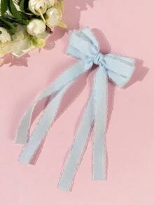 1个女士时尚蕾丝蝴蝶结发夹，甜美可爱的蝴蝶结发饰，适合日常通勤、节日聚会、生日派对、观光、摄影等各种场合。送给闺蜜的绝佳礼物。 - 彩色 - 查看 11