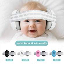 1PC Baby Earmuffs Noise Cancelling Infant Ear Protection Headphones With Adjustable Headband , Ideal For Travel, Airplane & Festivals - Multicolor - View 1