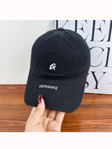 New Spring/Autumn Embroidered Letter G Soft Top Curved Brim Baseball Cap, Unisex Sun Protection Hat - A - View 10