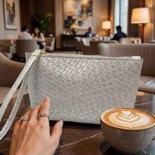 2026年春季新款女士奢华精致手提包，时尚百搭。 - 銀色 - 查看 12