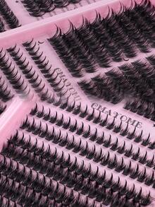 544/608 Mixed Density False Eyelash Clusters, Density Ranging From 10D To 100D, Various Mixed Styles For DIY, D-Curl Curling, Single Lash Length 10-18mm, Ultra-Lightweight & Durable 3D Dense Segmented False Eyelash Clusters, Fluffy Lash Extension, DIY Segmented Lash Tool Kit Includes Tweezers, Lash Glue And Lash Brush. 2026 Special Edition, Create Natural Makeup - Multicolor - View 7