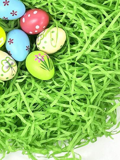 Flower Basket Filler Gift Packaging Confetti Gift Bag Filler Paper For Easter Basket Stuffing Creative Egg Decorations Gift Stuffing Serves As Gift Decoration Suitable For Various Occasions Such As Birthdays, Anniversaries, Weddings, Valentine's Day, Christmas, Etc. Can Also Be Used As Bedding For Small Pets (Green)