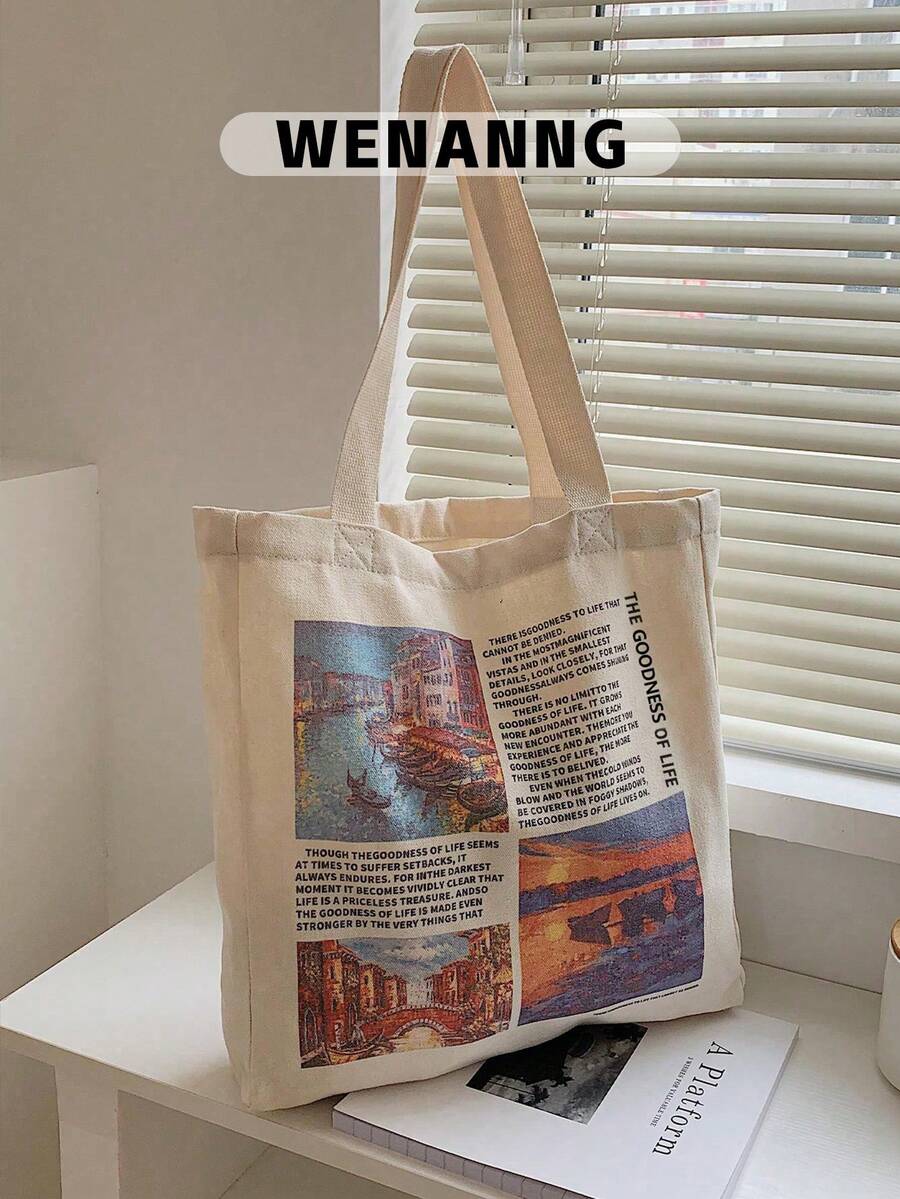 男士托特包，休闲大容量手提包，适合短途旅行和日常使用，帆布材质，印花图案，可用作购物袋、运动户外包、情人节礼物、旅行必备、假日男士托特包、学生笔记本电脑包、冬季收纳包、学生礼物、假日必备包、露营旅行包、行李包、返校夏季包、沙滩包、沙滩单肩包