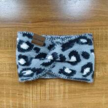 复古豹纹毛绒针织发带，宽交叉设计，用途广泛，保暖舒适，非常适合洗脸。 - 彩色 - 查看 14
