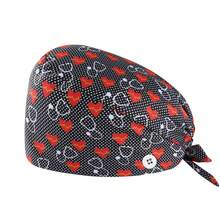 1pc Fashionable Printed Design Surgical Cap, Nurse Cap, Nursing Accessory, Anti-Bacterial & Dust-Proof, Unisex Design With Adjustable Strap, Sweatband, Suitable For Doctors, Nurses, Beauty Salon, Chefs, Waiters, Veterinarians, Housekeepers, Featuring Cosmic Element Polyester Printing, Suitable For Medical, Office, Home Use All Year Round - Multicolor - View 17