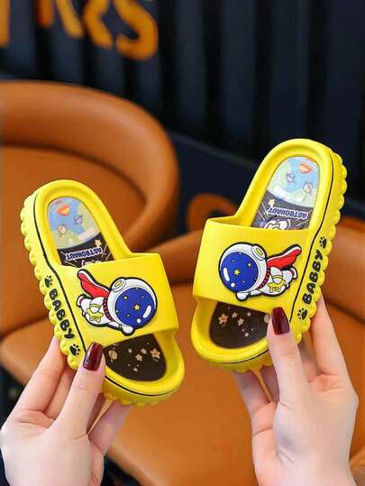 Kids Cartoon Soft Bottom Cute Indoor Slippers For Boys And Girls, Summer