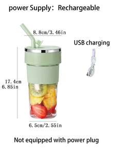 便携式榨汁机、迷你果汁杯、奶昔和碎冰机，适合家庭、学生宿舍和户外使用